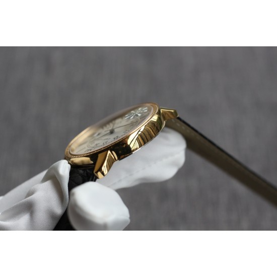 Cartier-Ronde Solo Date 42mm Dia RG/LE White Dial TWF MY9015