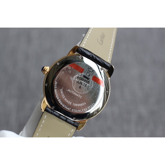 Cartier-Ronde Solo Date 42mm Dia RG/LE White Dial TWF MY9015