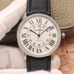 Cartier-Ronde Solo Date 42mm Dia SS/LE White Dial A8F MY9015