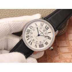 Cartier-Ronde Solo Date 42mm Dia SS/LE White Dial A8F MY9015