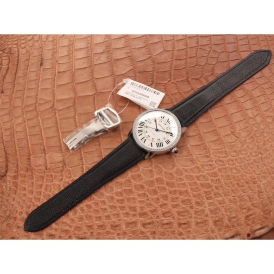 Cartier-Ronde Solo Date 42mm Dia SS/LE White Dial A8F MY9015