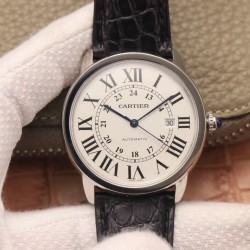 Cartier-Ronde Solo Date 42mm SS/LE White Dial A8F MY9015