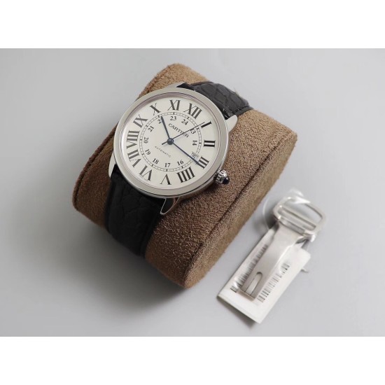 Cartier-Ronde Solo Date 42mm SS/LE White Dial TWF MY9015