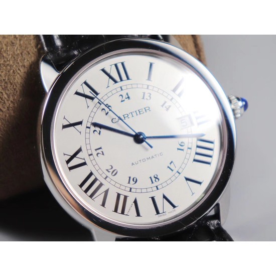 Cartier-Ronde Solo Date 42mm SS/LE White Dial TWF MY9015