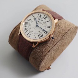 Cartier-Ronde Solo Date 42mm RG/LE White Dial TWF MY9015