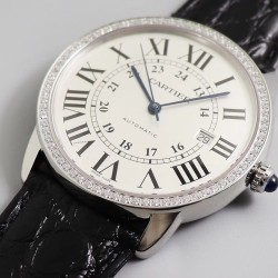 Cartier-Ronde Solo Date 42mm Diam SS/LE White Dial TWF MY9015
