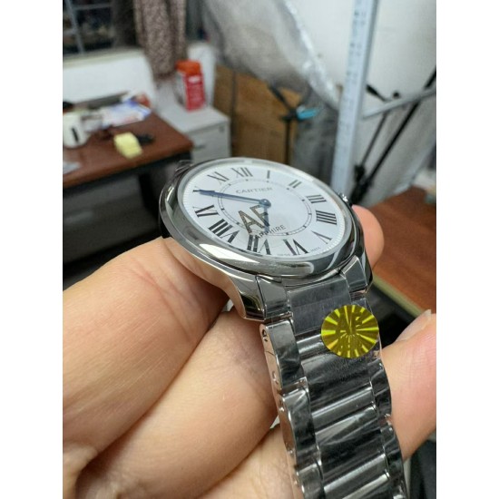 Cartier-Ronde Must 36mm SS/SS White Dial AF Quartz