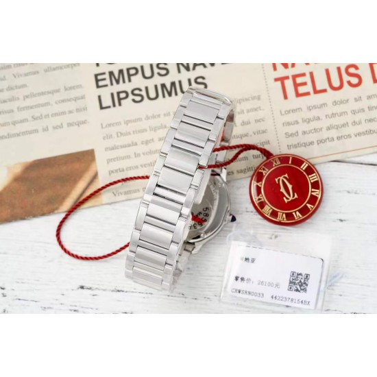 Cartier-Ronde Must 29mm SS/SS Green Dial AF Quartz