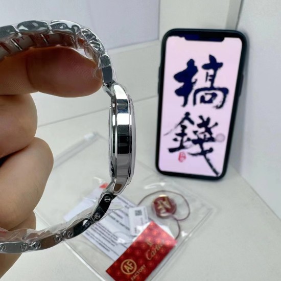 Cartier-Ronde Must 29mm SS/SS White Dial AF Quartz