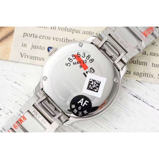 Cartier-Ronde Must 29mm SS/SS Red Dial AF Quartz