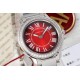 Cartier-Ronde Must 29mm Diam SS/SS Red Dial AF Quartz