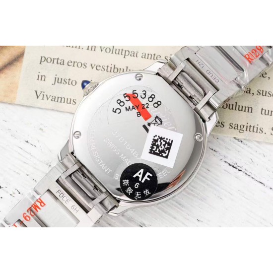 Cartier-Ronde Must 29mm Diam SS/SS Red Dial AF Quartz