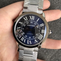 Cartier-Ronde Solo Date 42mm SS/SS Blue Dial AF MY9015