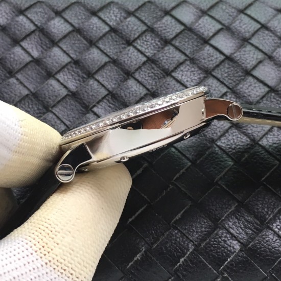 Rotonde De Cartier Tourb HPI00593 SS/LE White/Diam BBR Asia Tourb