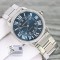 Cartier-Ronde Solo Date 42mm Diamonds SS/SS Blue Dial AF MY9015