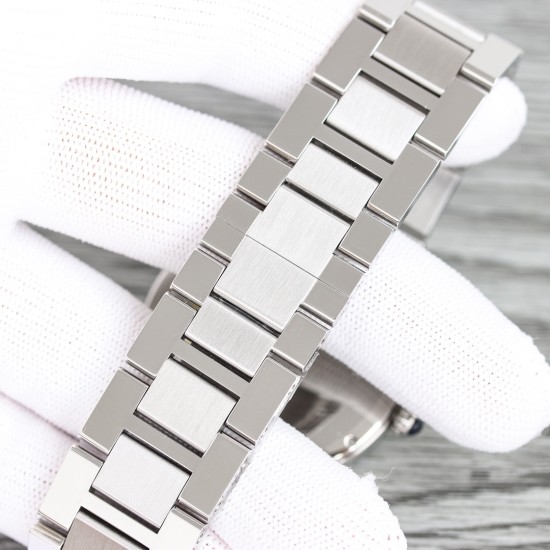 Cartier-Ronde Solo Date 42mm Diamonds SS/SS White Dial AF MY9015