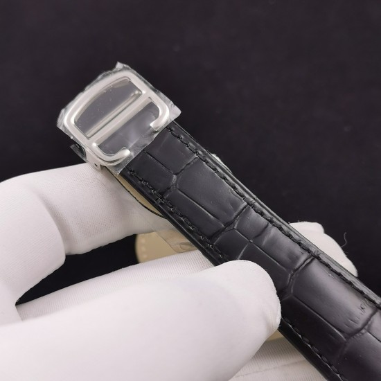 Rotonde De Cartier Tourb HPI00593 SS/LE White/Diam BBR Asia Tourb