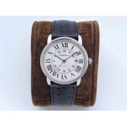 Cartier-Ronde Solo Date 42mm SS/LE White ZF Miyota 9015