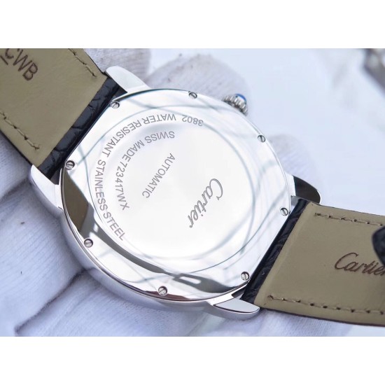 Cartier-Ronde Solo Date 42mm SS/LE White ZF Miyota 9015