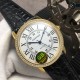 Cartier-Ronde Solo Date 42mm Dia YG/LE White Dial GBF MY9015
