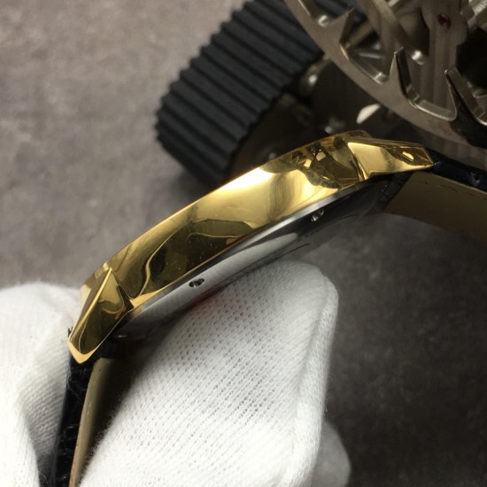 Cartier-Ronde Solo Date 42mm Dia YG/LE White Dial GBF MY9015