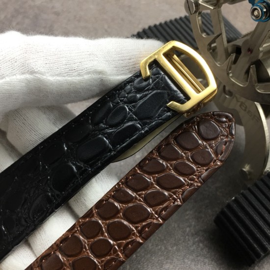 Cartier-Ronde Solo Date 42mm YG/LE White Dial GBF MY9015