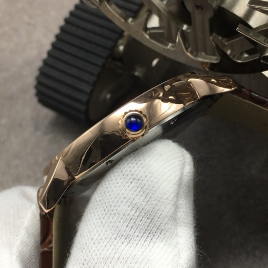 Cartier-Ronde Solo Date 42mm Dia RG/LE White Dial GBF MY9015