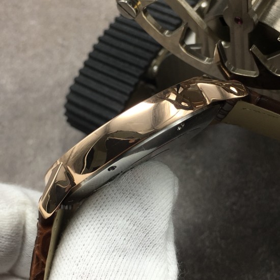 Cartier-Ronde Solo Date 42mm Dia RG/LE White Dial GBF MY9015