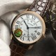 Cartier-Ronde Solo Date 42mm RG/LE White Dial GBF MY9015