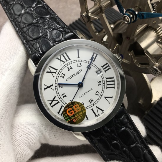 Cartier-Ronde Solo Date 42mm SS/LE White Dial GBF MY9015