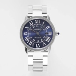 Cartier-Ronde Solo Date 42mm SS/SS Blue Dial AF MY9015