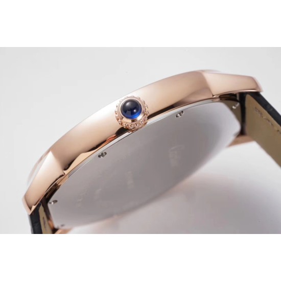 Cartier-Ronde Solo Date 42mm Dia RG/LE White Dial AF MY9015