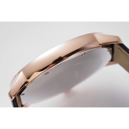 Cartier-Ronde Solo Date 42mm Dia RG/LE White Dial AF MY9015