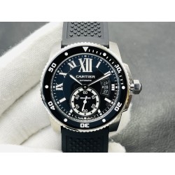 Cartier-Calibre de Cartier 42mm SS/RU Black V9F 1:1 Asia 23J Mod