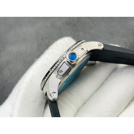 Cartier-Calibre de Cartier 42mm SS/RU Black V9F 1:1 Asia 23J Mod