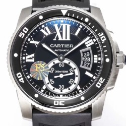 Cartier-Calibre de Cartier 42mm SS/RU Black F5F 1:1 Cal.1904-PS