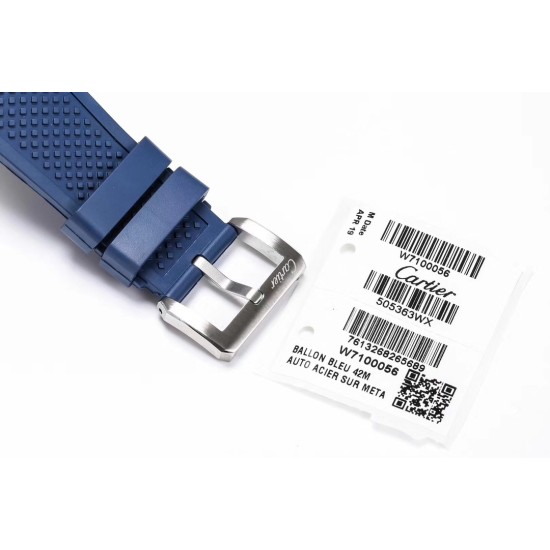 Cartier-Calibre de Cartier 42mm RG/SS/RU Blue F5F 1:1 Cal.1904-PS