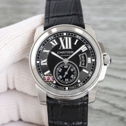 Cartier-Calibre de Cartier SS/LE Black Dail/RMN TXF Cal.1904-PS