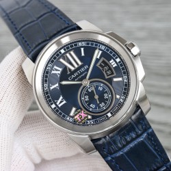 Cartier-Calibre de Cartier SS/LE Blue Dail/RMN TXF Cal.1904-PS