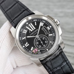 Cartier-Calibre de Cartier SS/LE Black Dail/RMN TXF Cal.1904-PS