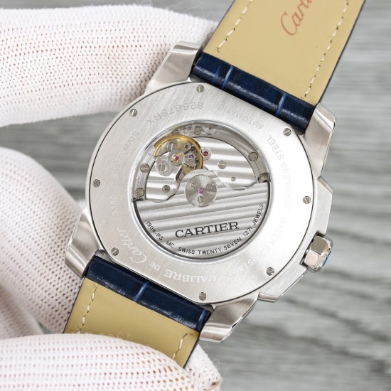 Cartier-Calibre de Cartier SS/LE Black Dail/RMN TXF Cal.1904-PS
