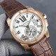 Cartier-Calibre de Cartier RG/LE White Dail/RMN TXF Cal.1904-PS
