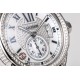 Cartier-Calibre de Cartier Diamonds RG/LE White Dail/RMN TXF Cal.1904-PS