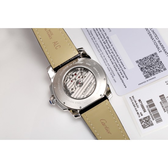 Cartier-Calibre de Cartier Diamonds RG/LE White Dail/RMN TXF Cal.1904-PS