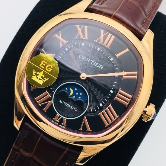 Cartier-Drive De Cartier Moonphase 40mm RG/LE Black Dial EGF MY9015