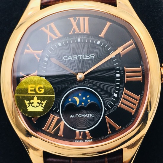 Cartier-Drive De Cartier Moonphase 40mm RG/LE Black Dial EGF MY9015