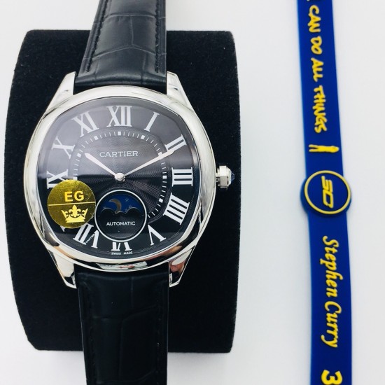 Cartier-Drive De Cartier Moonphase 40mm SS/LE Black Dial EGF MY9015