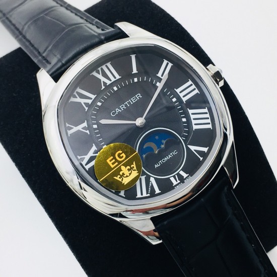 Cartier-Drive De Cartier Moonphase 40mm SS/LE Black Dial EGF MY9015