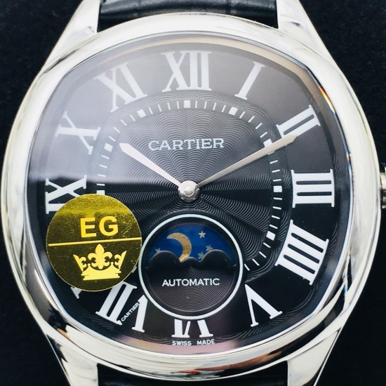 Cartier-Drive De Cartier Moonphase 40mm SS/LE Black Dial EGF MY9015