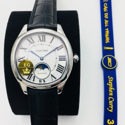 Cartier-Drive De Cartier Moonphase 40mm SS/LE White Dial EGF MY9015
